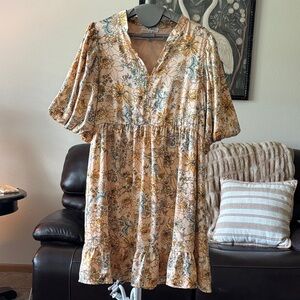 Floral Print Women's Dress